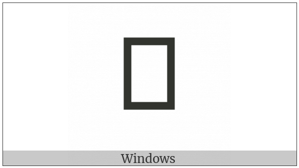 Yi Syllable Buop on various operating systems