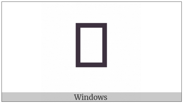 Yi Syllable Puox on various operating systems