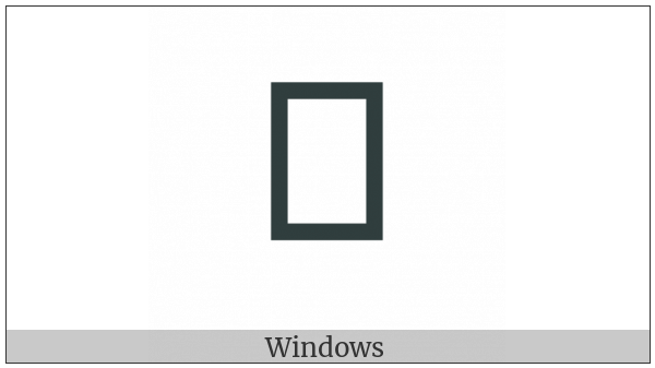 Yi Syllable Bbat on various operating systems