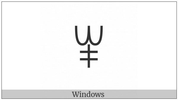 Yi Syllable Map on various operating systems
