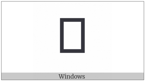 Yi Syllable Fy on various operating systems