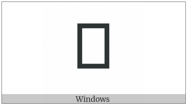 Yi Syllable Vax on various operating systems