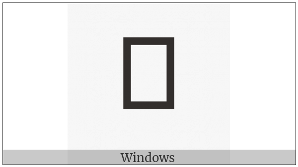 Yi Syllable Vap on various operating systems