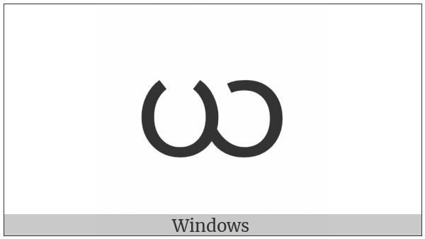Myanmar Letter Ya on various operating systems