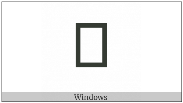 Yi Syllable Ddur on various operating systems