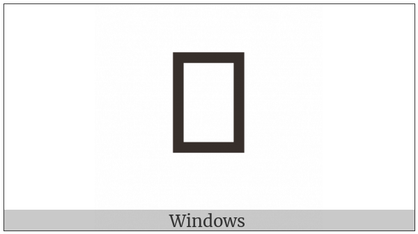 Yi Syllable Ndiex on various operating systems