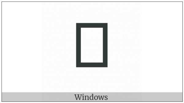 Yi Syllable Nda on various operating systems