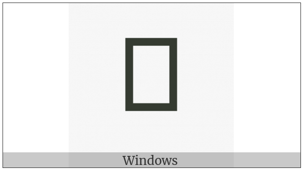 Yi Syllable Ndex on various operating systems