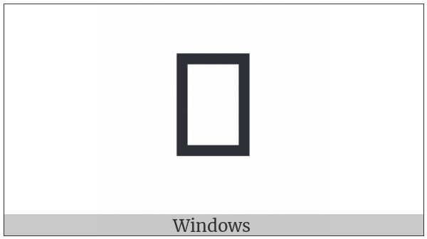 Yi Syllable Hnip on various operating systems