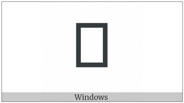 Yi Syllable Hnox on various operating systems