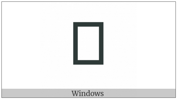 Yi Syllable Hnut on various operating systems
