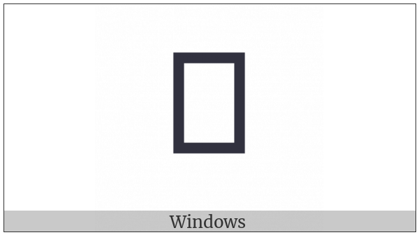 Yi Syllable Nit on various operating systems