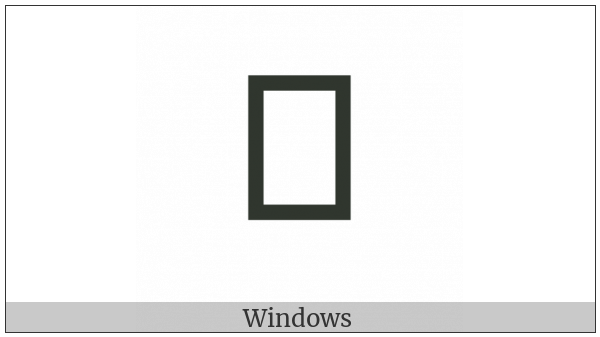 Yi Syllable Nax on various operating systems