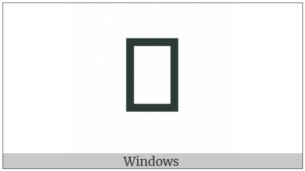 Yi Syllable Hlur on various operating systems