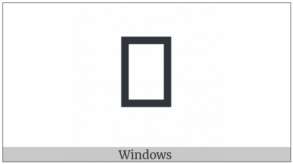 Yi Syllable Kie on various operating systems