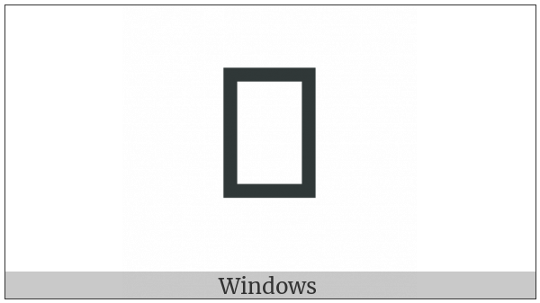Myanmar Sign Visarga on various operating systems