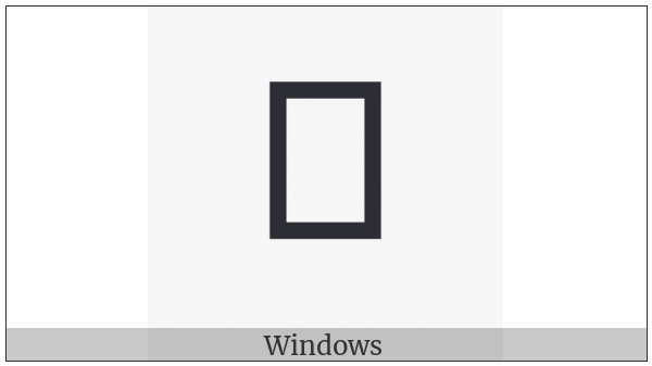 Yi Syllable Mgep on various operating systems