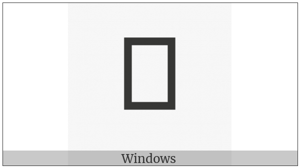 Yi Syllable Hxie on various operating systems