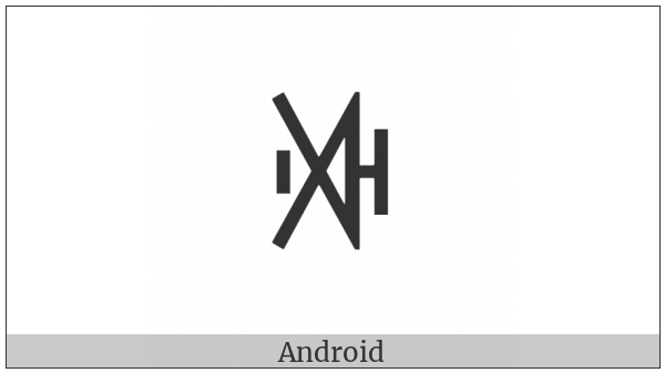 Yi Syllable Cu on various operating systems