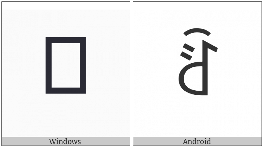 Yi Syllable Zzix on various operating systems