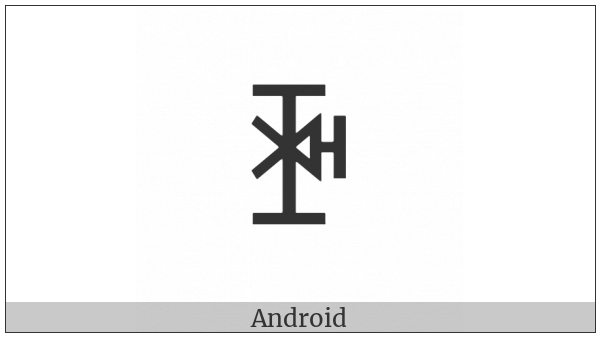 Yi Syllable Zzat on various operating systems