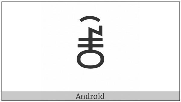 Yi Syllable Zzox on various operating systems