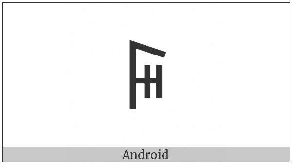 Yi Syllable Zzur on various operating systems