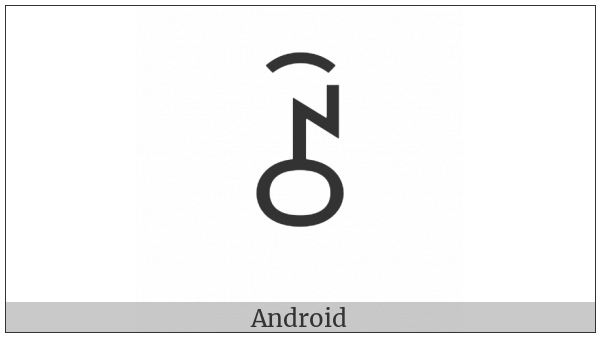 Yi Syllable Nzox on various operating systems