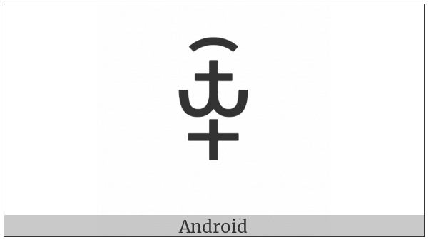 Yi Syllable Nzux on various operating systems