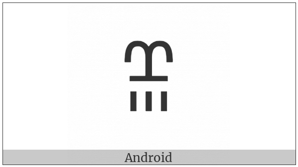 Yi Syllable Ssyr on various operating systems