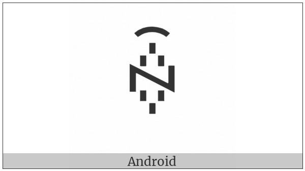 Yi Syllable Zhax on various operating systems