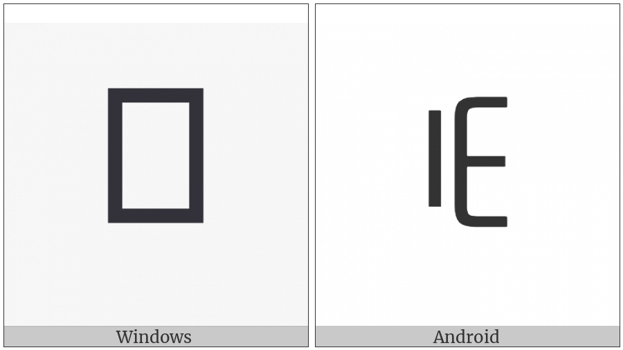Yi Syllable Zhyr on various operating systems