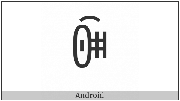 Yi Syllable Chux on various operating systems