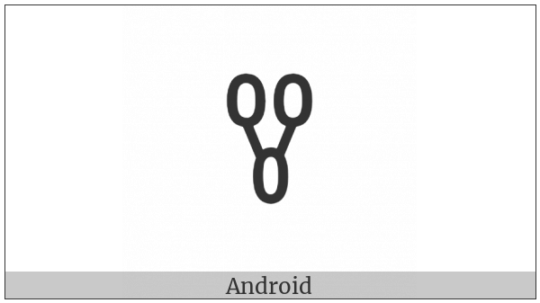Yi Syllable Rru on various operating systems