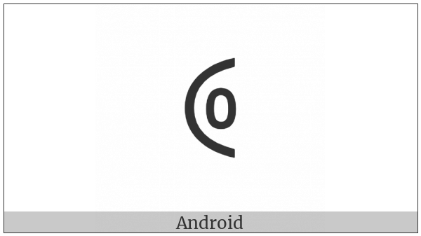 Yi Syllable Ju on various operating systems