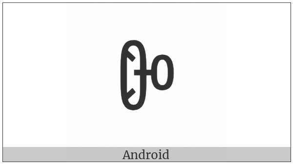 Yi Syllable Qo on various operating systems