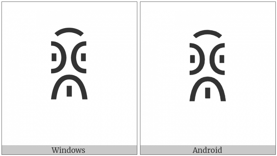 Yi Syllable Jjuox on various operating systems