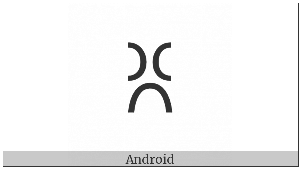 Yi Syllable Jjop on various operating systems