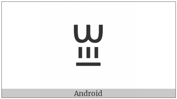 Yi Syllable Njiet on various operating systems