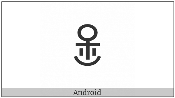 Yi Syllable Njiep on various operating systems