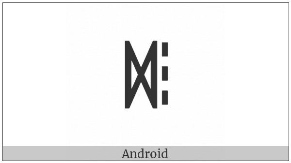 Yi Syllable Njot on various operating systems