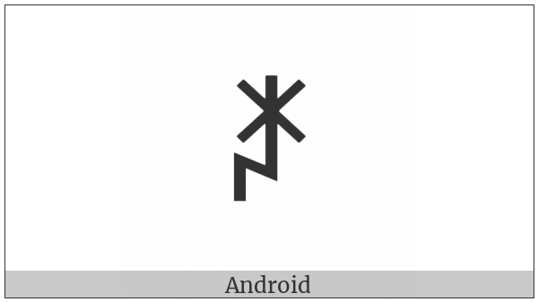 Yi Syllable Njy on various operating systems