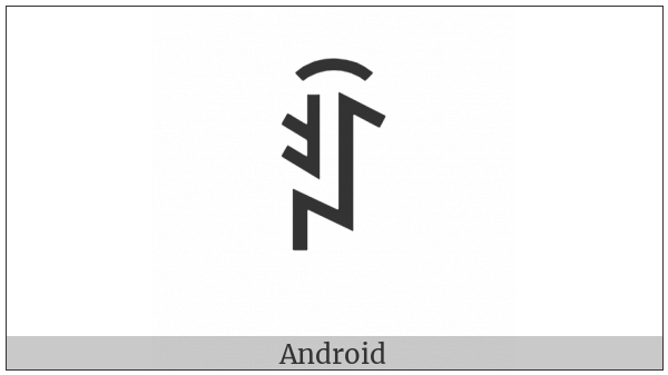 Yi Syllable Njyrx on various operating systems