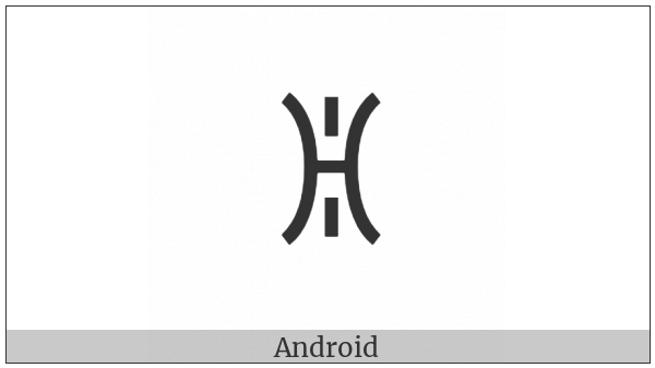 Yi Syllable Nyiep on various operating systems