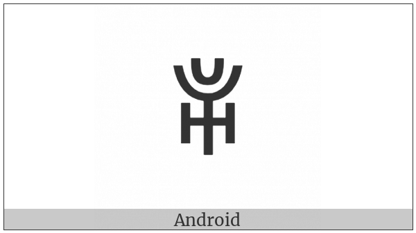 Yi Syllable Nyuop on various operating systems