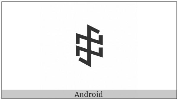 Yi Syllable Nyo on various operating systems