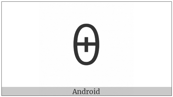 Yi Syllable Nyut on various operating systems