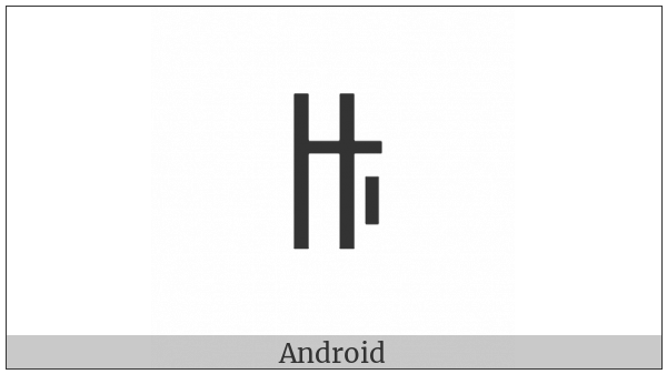 Yi Syllable Nyu on various operating systems