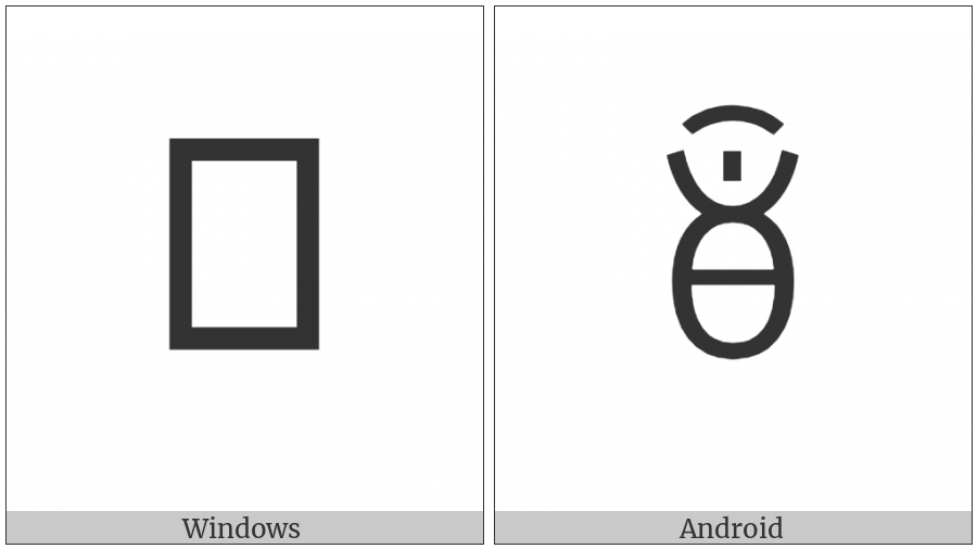 Yi Syllable Xuox on various operating systems