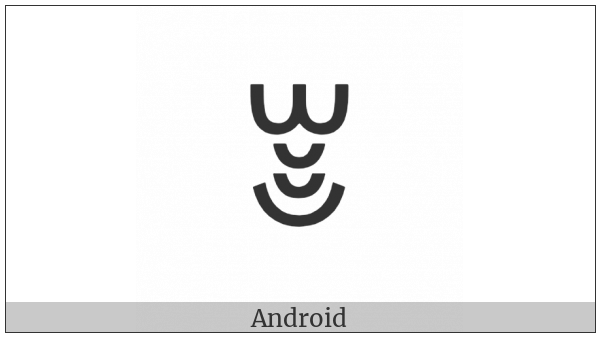 Yi Syllable Xot on various operating systems